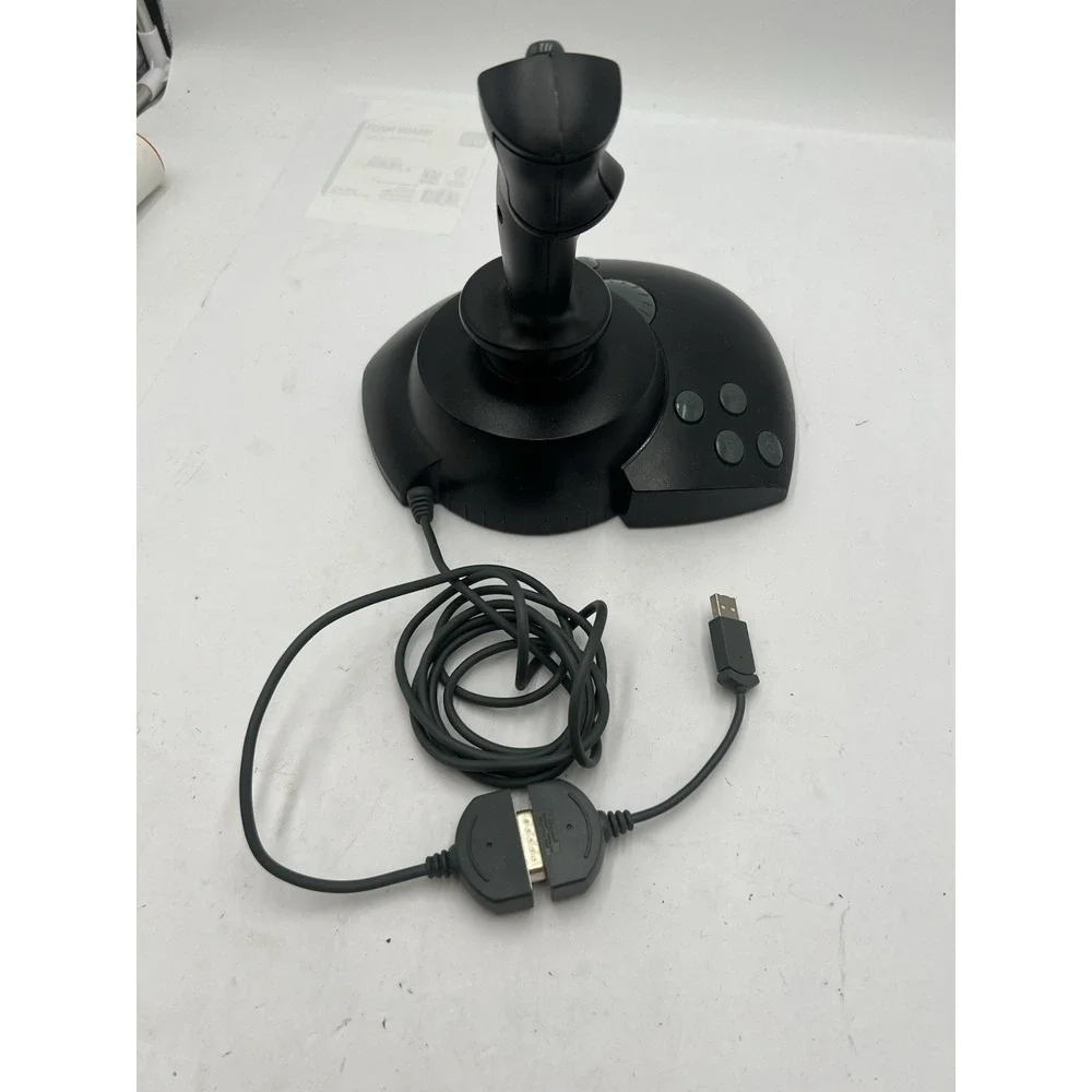 Microsoft SideWinder Precision Pro Joystick X03-57540 w/ USB Adapter Untested